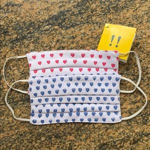 Roller rabbit heart masks (NWOT)